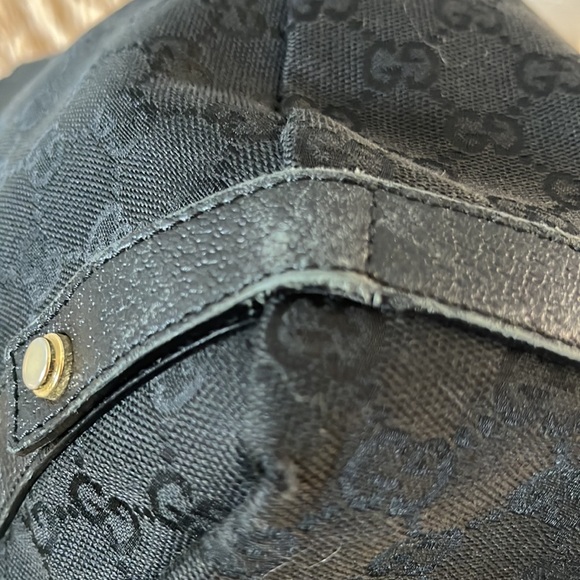 Auth GUCCI Black GG Canvas Abbey D-Ring Shoulder Bag - Picture 10 of 16